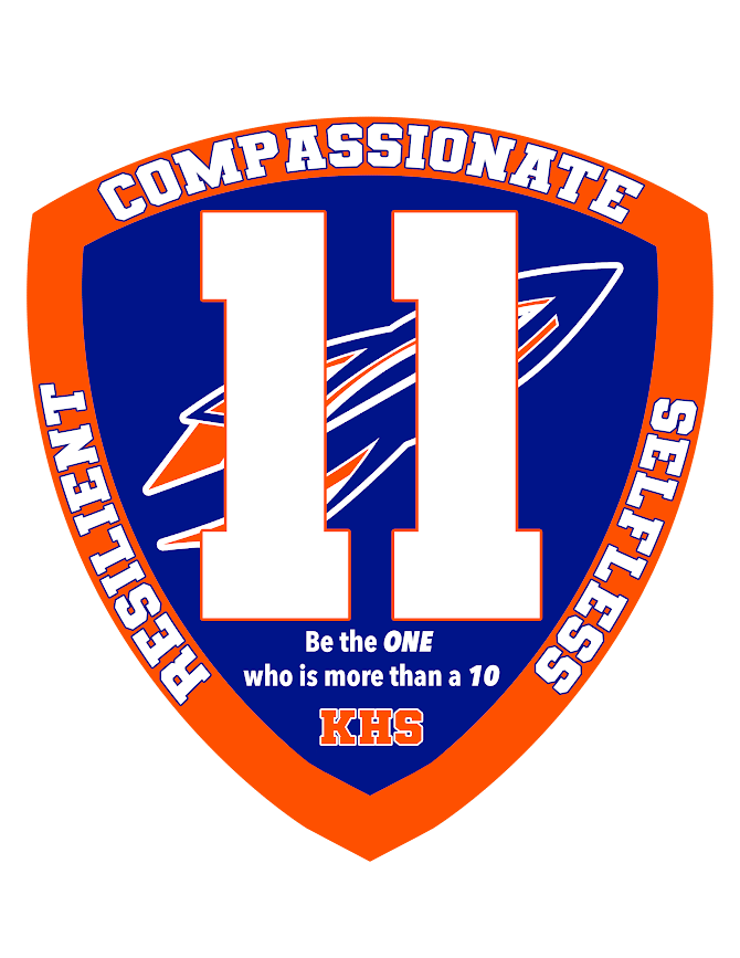 Rocket 11 Logo, Resilient, Compassionate, Selfless