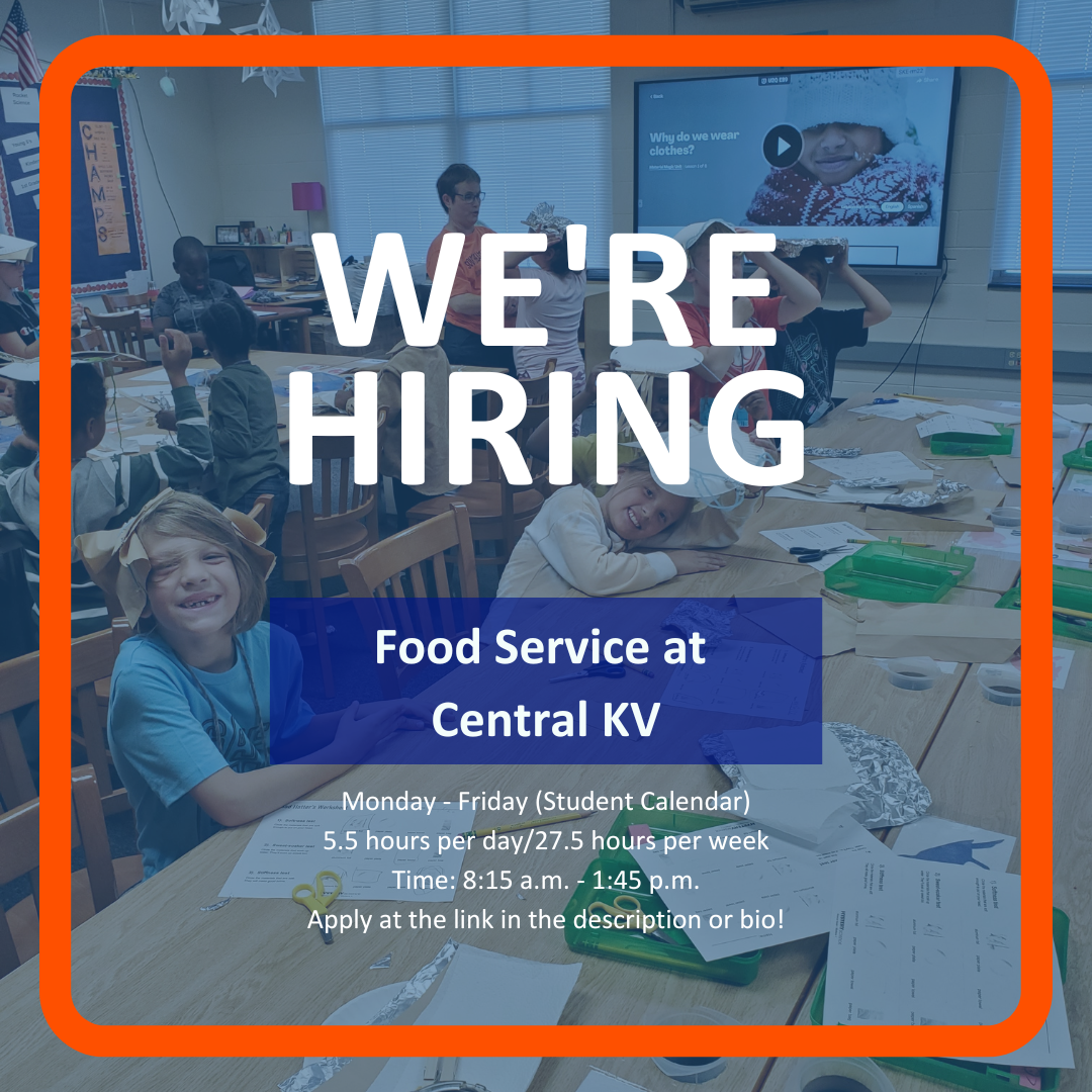 We're hiring food service at Centra KV.