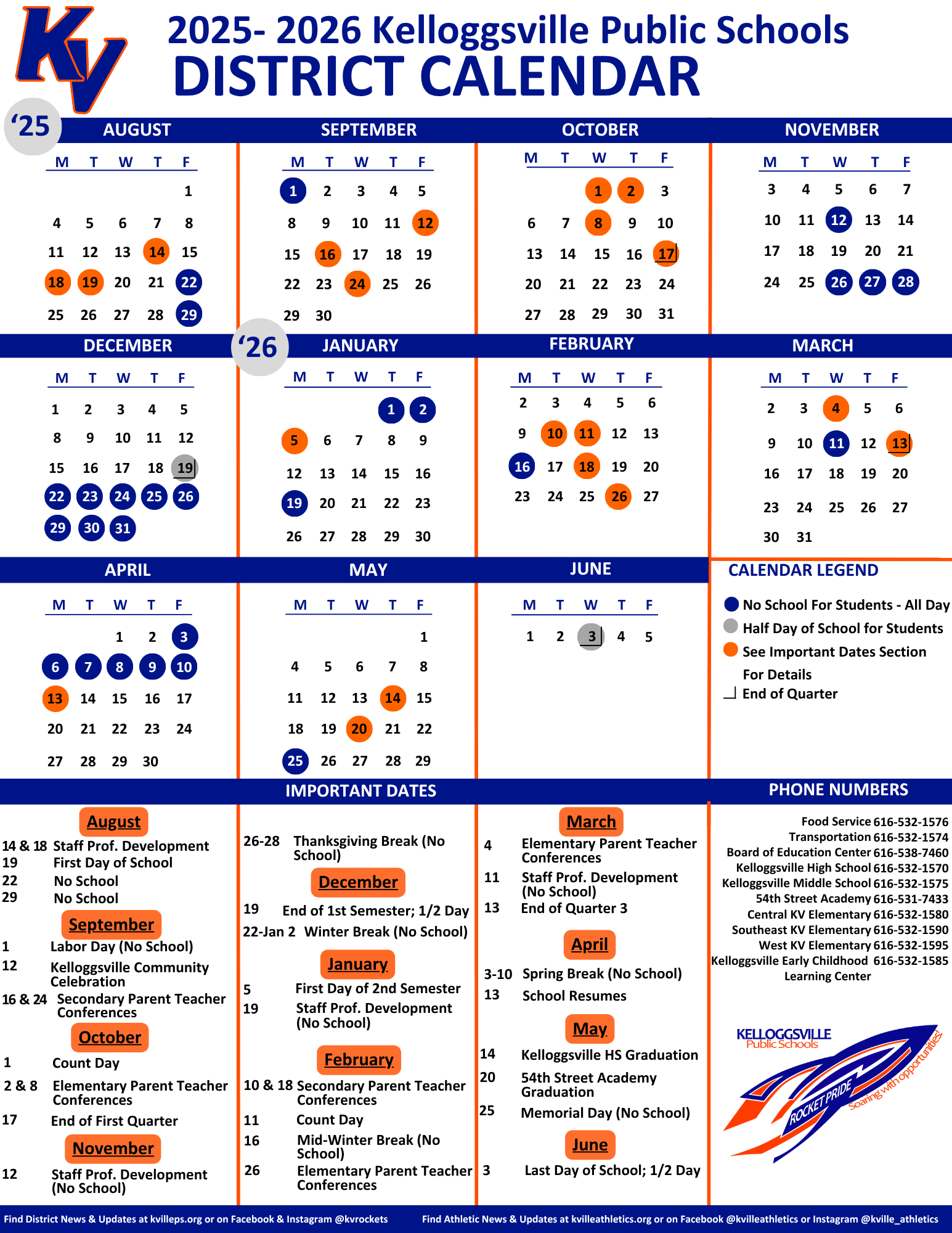 2025-2026 District Calendar