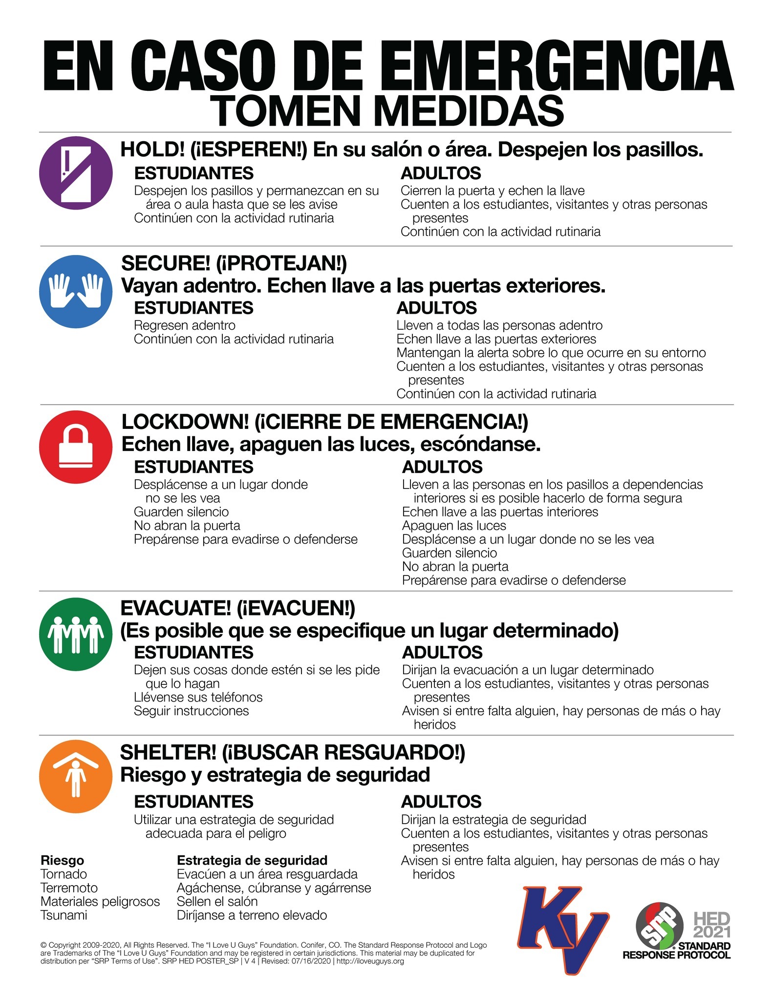 i love u guys Standard Response Protocol