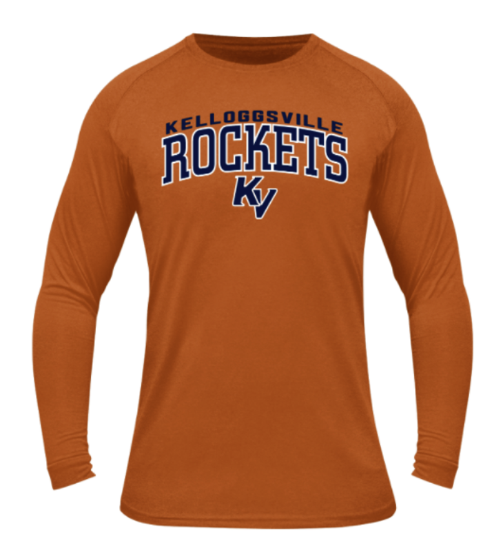 Orange long sleeve shirt