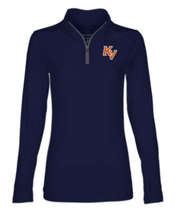 Blue women's 1/4 zip